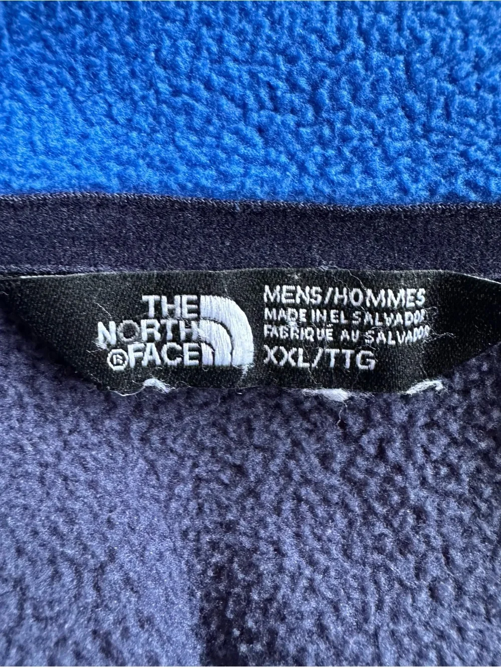 The North Face Men’s Two-Tone‎ Blue Fleece Jacket XXL Outdoor Camping Gorpcore